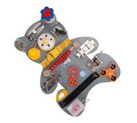FILFEEL Tablero Sensorial Montessori Tablero de Actividades Educativas para Habilidades Motoras Finas con Dinosaurio Libro Silencioso para Niños Pequeños Autismo Alivio de la Ansiedad
