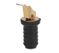 FILFEEL Tapón en Bote, 1pcs Cubo de Ruge de Desagüe de Cebo y Goma y Latón de Boitwell para un Malecón de Haz de Sentina (0.6 Pulgadas)