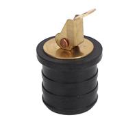 FILFEEL Tapón en Bote, 1pcs Cubo de Ruge de Desagüe de Cebo y Goma y Latón de Boitwell para un Malecón de Haz de Sentina (1.2 Pulgada)
