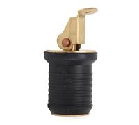 FILFEEL Tapón en Bote, 1pcs Cubo de Ruge de Desagüe de Cebo y Goma y Latón de Boitwell para un Malecón de Haz de Sentina (1 Pulgada)