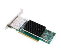 FILFEEL Tarjeta Ethernet 25G Basada en E810 con 4 Puertos SFP28 Adaptador PCIe 4.0 X16 para Virtualización de Centros de Datos Soporte RDMA ISCSI Servidor 10 11