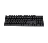 FILFEEL Teclado Mecánico con Cable con Interruptor Azul, Combinación de Teclas Multifunción de 104 Teclas, Diseño Ergonómico, Interfaz USB2.0, 8 Efectos de Luz, Brillo y Velocidad