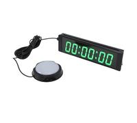 FILFEEL Temporizador de Gimnasio LED Verde de 6 Dígitos, Reloj de