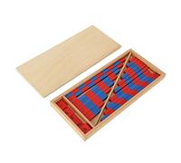 FILFEEL Varillas Numéricas Montessori Azules y Rojas para Educación temprana: Juguetes Matemáticos de Madera para el Aprendizaje y el Desarrollo