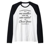 Filipenses 2 5 Relaciones Mentalidad Cristo Escritura Biblia Camiseta Manga Raglan