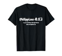 Filipenses 4 13 Biblia Puedo Hacer Todas Las Cosas a través de Cristo Camiseta
