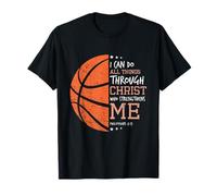 Filipenses 4 13 Puedo hacer todas las cosas Christian Basketball Camiseta