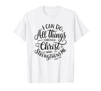 Filipenses 4:13 Verso de la Biblia Cristiano Camiseta