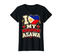 Filipina Amo a Mi Magandang Asawa Casado con Pinay Camiseta gráfica económica, Mujer, Negro, S