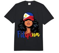 Filipina Girl Filipinas Bandera Orgullosa Pinay Mujer Comfort Colors Adult Heavyweight T-Shirt