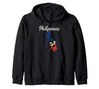 Filipinas Bandera Mapa Filipino Sudadera con Capucha