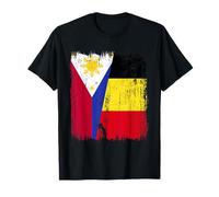 Filipinas Bélgica Media Bandera Filipina Belga Jersey Camiseta