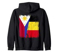 Filipinas Bélgica Media Bandera Filipina Belga Jersey Sudadera con Capucha