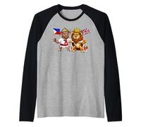 Filipinas Británica Bandera Reino Unido Orgulloso Filipino Camiseta Manga Raglan