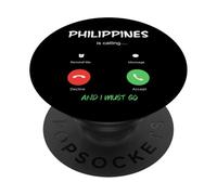 Filipinas está Llamando y Debo IR de Viaje PopSockets PopGrip Adhesivo