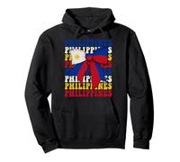 Filipinas Filipino Filipina Orgullo Coquette Bow Flag Sudadera con Capucha
