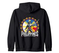 FILIPINAS - FUERZA DE UNA NACIÓN - Bandera Filipina - Sol Sudadera con Capucha