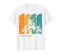 Filipinas Palmeras Isla Sudeste Asiático Recuerdo Palawan Camiseta gráfica económica, Hombre, Blanco, M