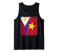 Filipinas Vietnam Media Bandera Filipino Vietnamita Historia Camiseta sin Mangas
