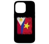 Filipinas Vietnam Media Bandera Filipino Vietnamita Historia Carcasa para iPhone 14 Pro MAX