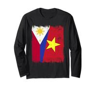 Filipinas Vietnam Media Bandera Filipino Vietnamita Historia Manga Larga