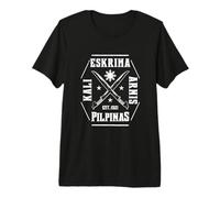 Filipino Artes Marciales Eskrima Kali Arnis Cuchillas Autodefensa Camiseta Premium