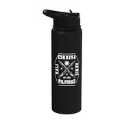Filipino Artes Marciales Eskrima Kali Arnis Cuchillas Autodefensa Stainless Steel Insulated Water Bottle