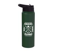 Filipino Artes Marciales Eskrima Kali Arnis Cuchillas Autodefensa Stainless Steel Insulated Water Bottle