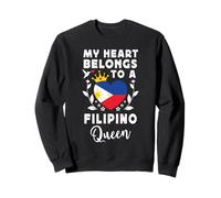 Filipino Queen Filipino Wife Girlfriend Philippines Flag Sudadera