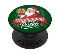 Filipino Santa Claus Navidad Maligayang Pasko PopSockets PopGrip Adhesivo