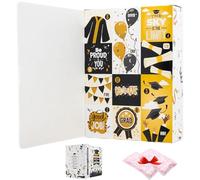 Fill it Yourself Empty Gift Packaging, Graduation Celebration 12 - Day Surprise Blind Box, Creative Empty Surprise Box, for Graduation, Birthday, Holiday with Raffia filling (Graduation)