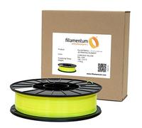 Fillamentum PLA Extra fill 1,75 mm bobina de filamento para impresora 3D, tolerancia de diámetro +/- 0,05 mm, 1,6 kg, amarillo luminoso