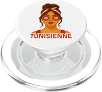 Fille Tunisienne Drapeau Tunisie Copine et Épouse Tunisienne PopSockets PopGrip para MagSafe