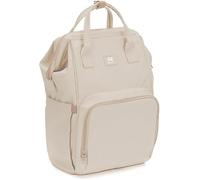 Fillikid Barcelona - Mochila cambiador con espacio de almacenamiento variable, múltiples bolsillos interiores y exteriores, correas acolchadas para el hombro, diseño moderno, beige, Siehe