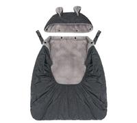 Fillikid Funda de transporte para portabebés, resistente al viento y al agua, con forro polar, capucha y bolsillo para calentar las manos, ajuste universal