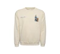 Filling Pieces Sudadera 'Gramophone Vintage' crema / azul claro / oro / negro S EUR