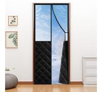 Fillis Cortina magnética de protección térmica, 80 x 200 cm, cortina térmica aislante térmica, resistente al viento y de bajo consumo, protección contra el frío para puerta de sótano, balcón, terraza