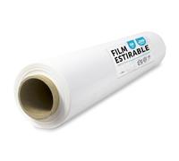 Film Blanco para Embalar, Plástico Cubretodo, Embalaje de Cajas de Mudanzas, Proteger Muebles y Envíos, Medidas 50 cm x 200 m Estirables · M-Office (1 ud)