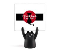Film Dialogue Never Look Back - Soporte para notas, diseño de gato negro