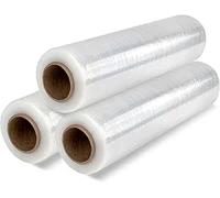 Film Doble Longitud - Envio 24 h - Bobina Embalaje 23 Micras Alta Categoría estirable, Rollo de Papel Film Resistente Industrial de Plástico con Alta Elasticidad para emblaje y paletizado (3)