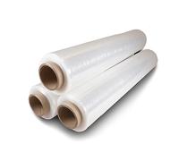 Film Estirable Elástico Transparente de 23 micras para Embalar, Paletizar y Proteger Cargas | Aplicación Manual | Bobina de 50cm ancho x 160 metros | Peso por bobina: 2 kg (3)