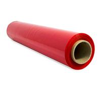 Film para Embalar, Film Rojo, Papel Film, Rollo de Plastico Protector Muebles, Cajas Mudanza, Plastico Cubretodo 50cm x 300m estirables - SIDI (1 und, Rojo)