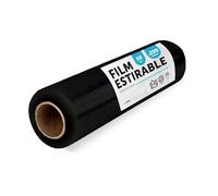 Film para Embalar, Plástico Cubretodo, Film color Negro para Embalaje de Cajas de Mudanzas, Proteger Muebles y Envíos, Medidas 50 cm x 200 m estirables · m-office (Negro, 1 ud)