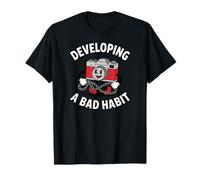 Film Photographer Developing A Bad Habit Vintage Camera Camiseta