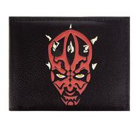Film Sith Lord Darth Maul Dark Side Qui-Gon Jinn Billetera Bi-Fold ID & Portatarjetas, Negro
