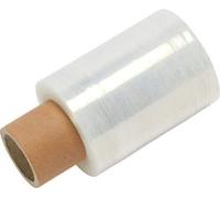 Film Transparente o Negro para Embalar 100MM x 200M,23 Micras Rollo de Papel Film Resistente de Plástico con Alta Elasticidad para Mudanzas y Envíos (Transparente Mini Film, 1 ROLLOS)