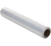 Film Transparente o Negro para Embalar de 50 cm x 200 Metros de Longitud - Rollo de Film Elástico Manual para Embalaje Industrial (Transparente, 1 Rollo)