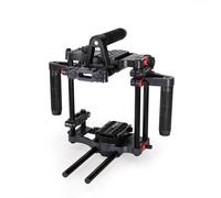 FILMCITY Power DSLR cámara Jaula Kit con ergonómico Superior y Ajustable y manijas Laterales Dobles | rápido cámara Montaje Placa (FC-CTH-FBA)