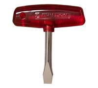 Filmsticks Destornillador ranurado con mango en T de 10 mm, acero al carbono, con barra en T de plástico ABS, ideal para juegos de películas