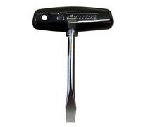 Filmsticks Destornillador ranurado con mango en T de 10 mm con longitud de eje extendida, destornillador de cabeza plana de acero al carbono con barra en T de plástico ABS, ideal para juegos de